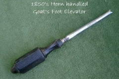 Horn Goat's Foot elevator - 1850's horn