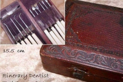 Itinerary dentist set-ivory scalers/pluggers