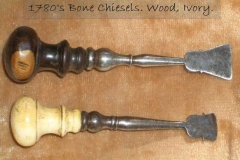1780's -bone  chiesels