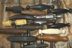 Typical various material toothkey handles