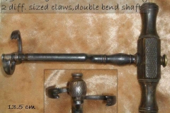 Double-claw horn toothkey