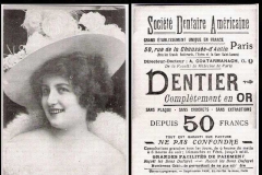 Dentist trade card 19th C