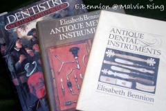 Antique dental instrument books