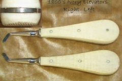 A pair of fancy Ivory-Elevators 1850
