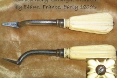 Exquisite  carved Ivory 1800's, France