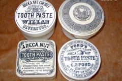 Areca nut toothpaste potlids