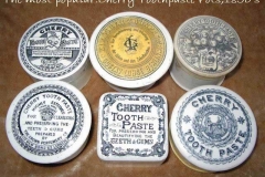 Cherry toothpase pots