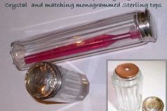Crystal ivory toothbrush holder