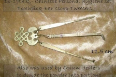 Chinese opium dealer set