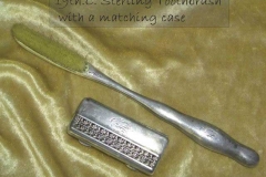 Sterling travelling toothbrush and holder