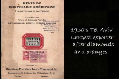Porcelain teeth export from Tel Aviv 1930s