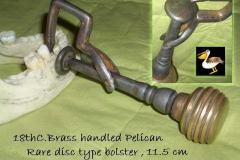 Brass Knob handled Pelican 17th C