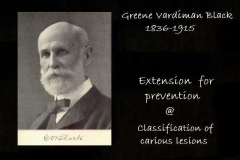 G.V.Black - Extension for prevention