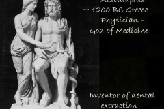 God of medicine & inventor of extraction