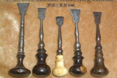 1780 BONE chiesels wood/ivory