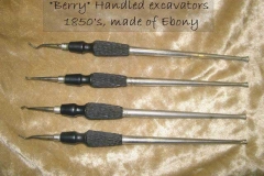 Berry shaped ebony gold foil pluggers 19C
