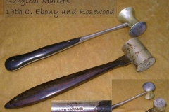Surgical soft lead mallets
