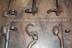 Typical various toothkey claws