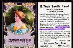Dentist trade card 19th C
