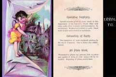 Dentist trade card 19th C