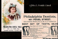 Dentist trade card 19th C