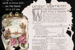 Dentist trade card 19th C
