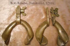 Folding impression trays, brass